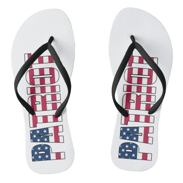 Patriot Flag Flip Flops (Footbed)