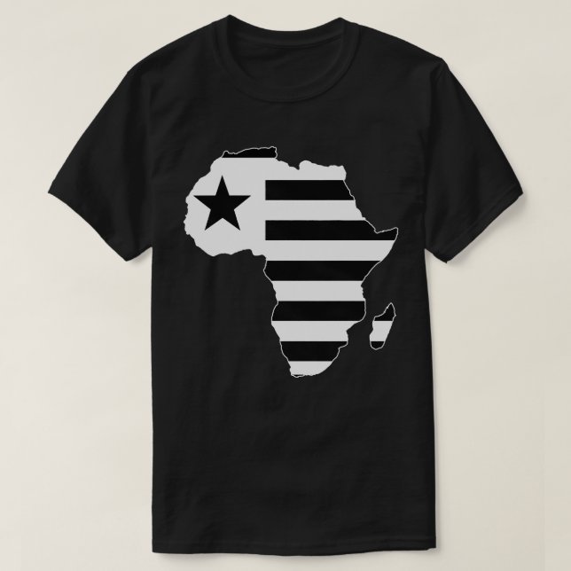 PATRIOT FLAG RED BLACK AND WHITE T-Shirt (Design Front)