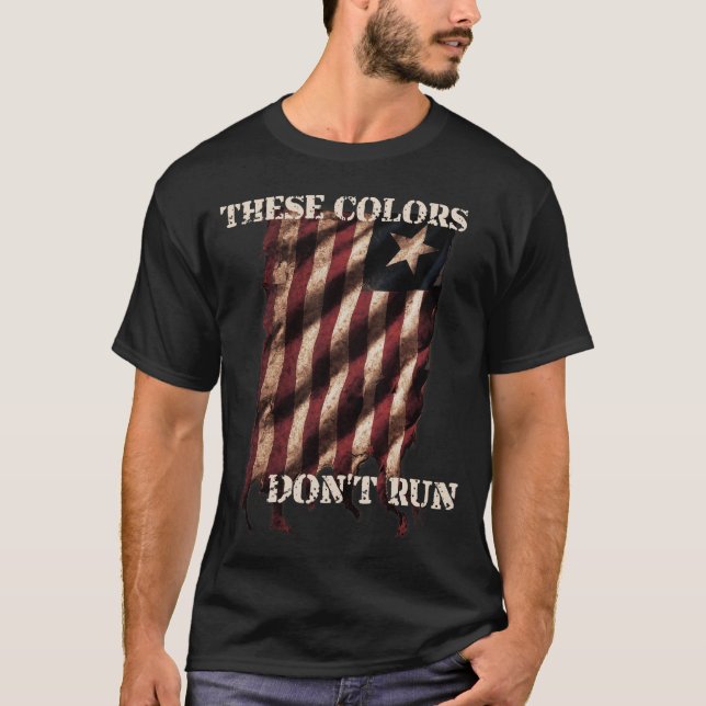 PATRIOT FLAG RED WHITE AND BLUE T-Shirt (Front)