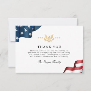 Patriot Flat Thank You Note Card