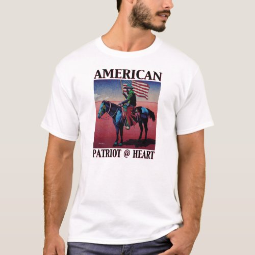 PATRIOT  HEART by David Parker Fine Art T_Shirt