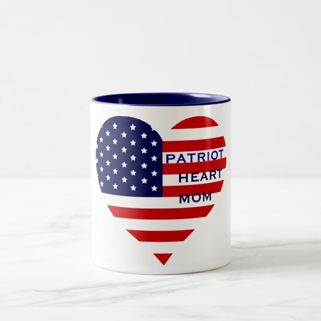 PATRIOT HEART MOM  Mug (Center)