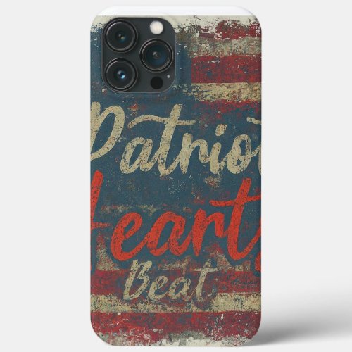 Patriot Hearts Beat iPhone 13 Pro Max Case