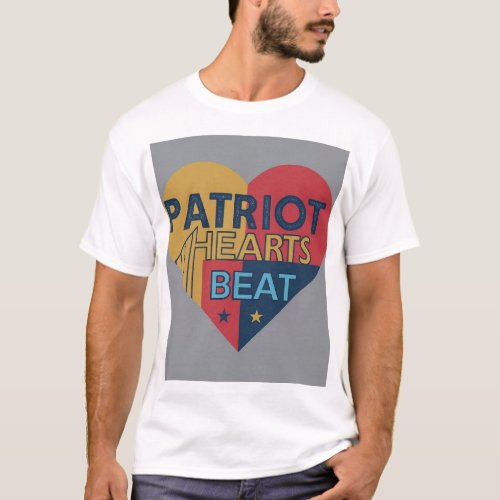 Patriot hearts beat T_Shirt