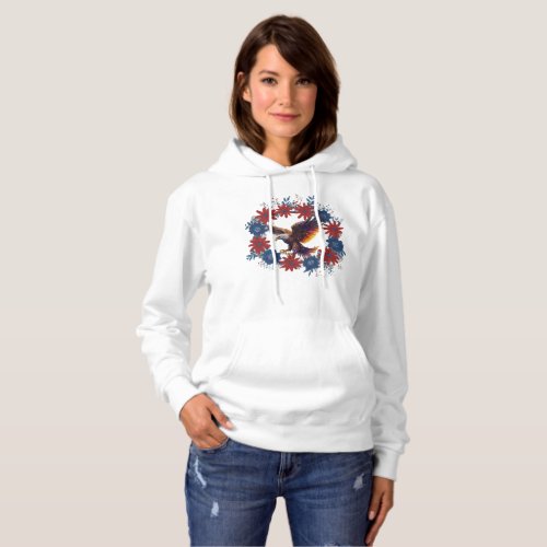 Patriot Hearts Beat t_shirt design features a bol Hoodie