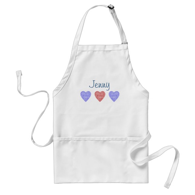 Patriot Hearts Personalized Apron (Front)