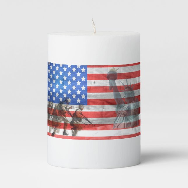 Patriot Office Home Personalize Destiny Destiny'S Pillar Candle (Front)
