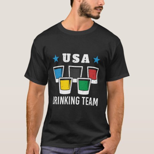 Patriot Olympic Usa Drinking Team Beer T_Shirt