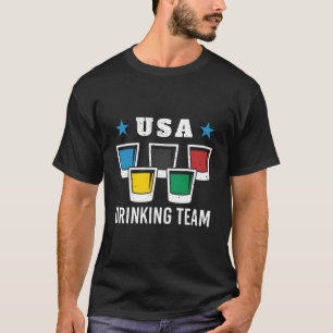 Patriot Olympic Usa Drinking Team Beer T-Shirt