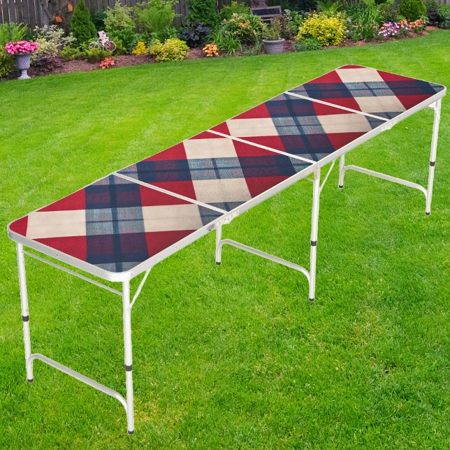 Patriot Plaid Beer Pong Table (Creator Uploaded)