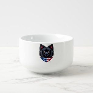 Patriot Pup Graphic Tee Soup Mug
