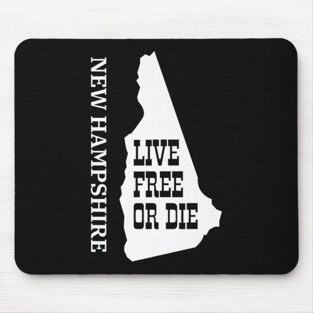 Patriot Quote New Hampshire Motto Souvenir State P Mouse Pad (Front)