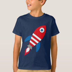 patriot rocket man science passion design boys T-Shirt