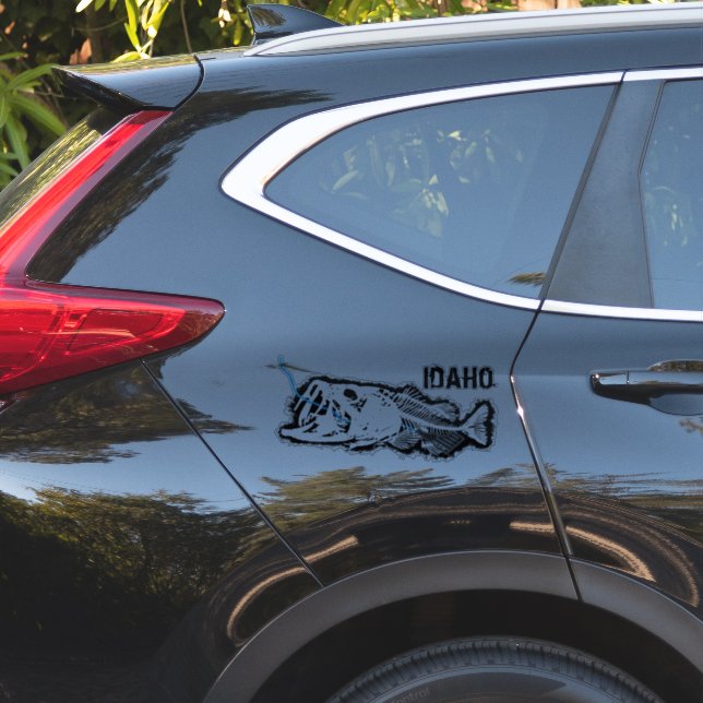 PATRIOT - SWALLOWED IDAHO - ONE BAD BASS STICKER (Car Side)