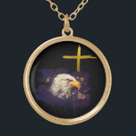 *~* Patriot Veteran Christian Eagle Cross AP16  Gold Plated Necklace<br><div class="desc">(Search AP16 for similar theme items) Feel free to transfer. JEWELRY WITH INTENTION (R) - Energetically Enhanced Jewelry (((((((( copy paste this link for my USA patriot collection https://bit.ly/3QsVQy0 )))))))))) You can edit , move resize the various elements of this design. Just go to Personalization - > and find the...</div>