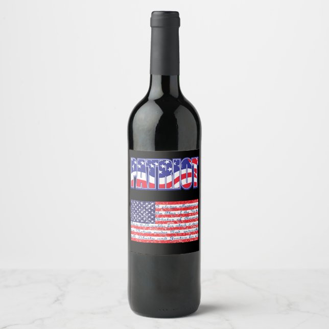 Patriot Wine Label (Front)