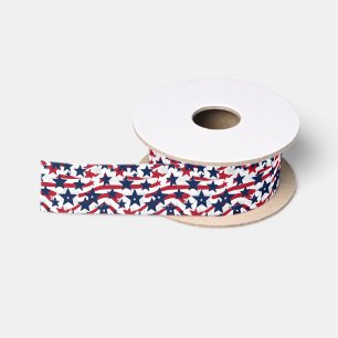 Patriotc Stars Satin Ribbon