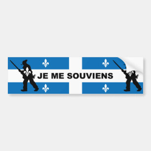 Patriotes 1837 I REMEMBER (QUEBEC) Bumper Sticker