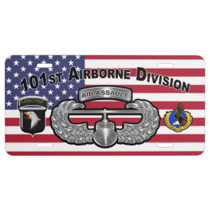 Patriotic 101st Airborne Division Air Assault License Plate