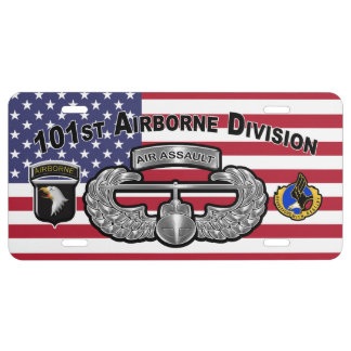 Patriotic 101st Airborne Division Air Assault License Plate