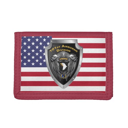 Patriotic 101st Airborne Division Trifold Wallet