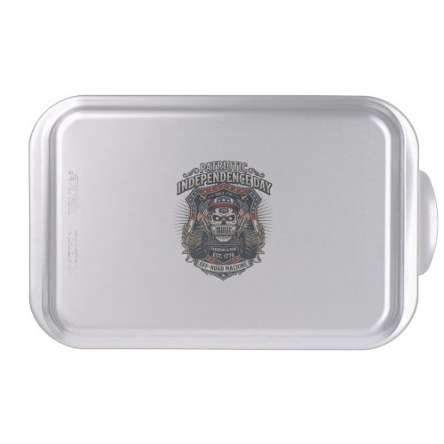 Patriotic 1776 Off Road Skull Monster Truck Heavy  Cake Pan