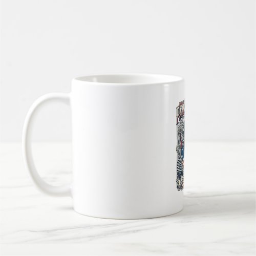 Patriotic 1776 Off Road Skull Monster Truck Heavy Coffee Mug