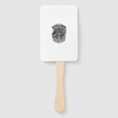 Patriotic 1776 Off Road Skull Monster Truck Heavy Hand Fan