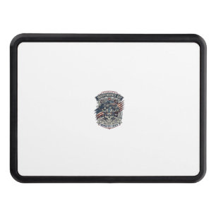 Patriotic 1776 Off Road Skull Monster Truck Heavy Hitch Cover