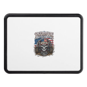 Patriotic 1776 Off Road Skull Monster Truck Heavy Hitch Cover