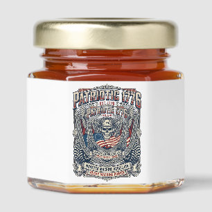 Patriotic 1776 Off Road Skull Monster Truck Heavy Honey Jar Favors