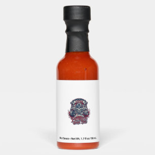 Patriotic 1776 Off Road Skull Monster Truck Heavy Hot Sauces