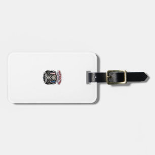 Patriotic 1776 Off Road Skull Monster Truck Heavy Luggage Tag