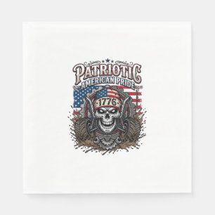 Patriotic 1776 Off Road Skull Monster Truck Heavy Napkins