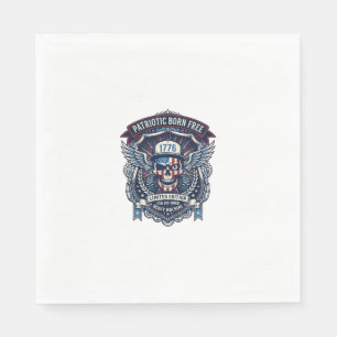 Patriotic 1776 Off Road Skull Monster Truck Heavy Napkins