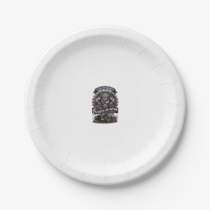Patriotic 1776 Off Road Skull Monster Truck Heavy Paper Plates