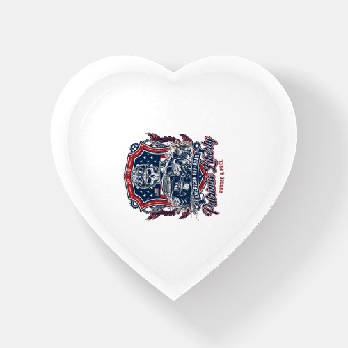 Patriotic 1776 Off Road Skull Monster Truck Heavy Paperweight