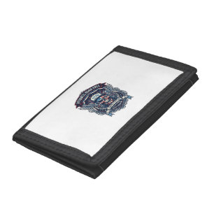 Patriotic 1776 Off Road Skull Monster Truck Heavy  Trifold Wallet