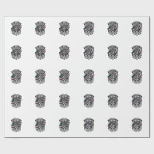 Patriotic 1776 Off Road Skull Monster Truck Heavy  Wrapping Paper
