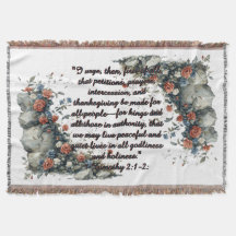 Patriotic 1 Timothy 2:1-2 Fleece Blanket