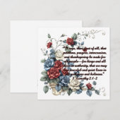 Patriotic 1 Timothy 2:1-2 Fleece Blanket (Front/Back)