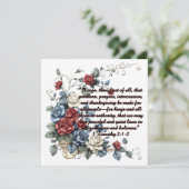Patriotic 1 Timothy 2:1-2 Fleece Blanket (Standing Front)