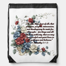 Patriotic 1 Timothy 2:1-2 Fleece Blanket