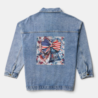 Patriotic 250 Year Birthday Denim Jacket