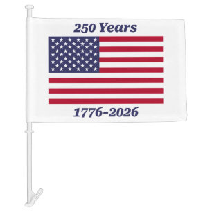 Patriotic 250 Years 1776-2026 Car Flag