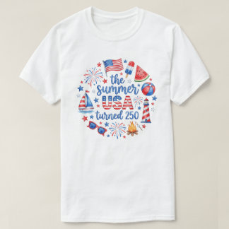 Patriotic 250th Anniversary Celebration Design T-Shirt