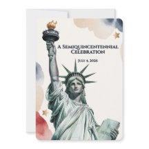 Patriotic 250th Anniversary Liberty Invitation