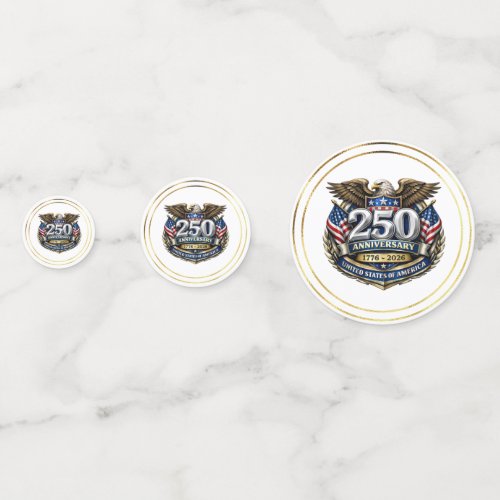 Patriotic 250th Anniversary Table Confetti