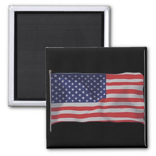 Patriotic 3d Waving American Flag Magnet