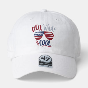 Patriotic 47 Hat - Red White Blue Aviator Design
